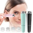 Massageador Facial 4 em 1 com Microvibração – Reduz Olheiras, Bolsas e Inchaço nos Olhos