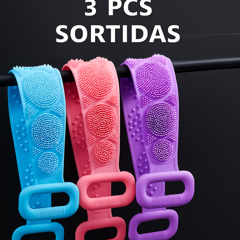 Esponja Corporal de Silicone Esfoliante e Antiderrapante