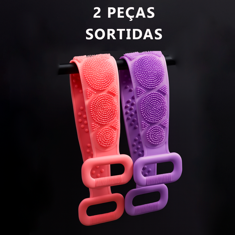 Esponja Corporal de Silicone Esfoliante e Antiderrapante