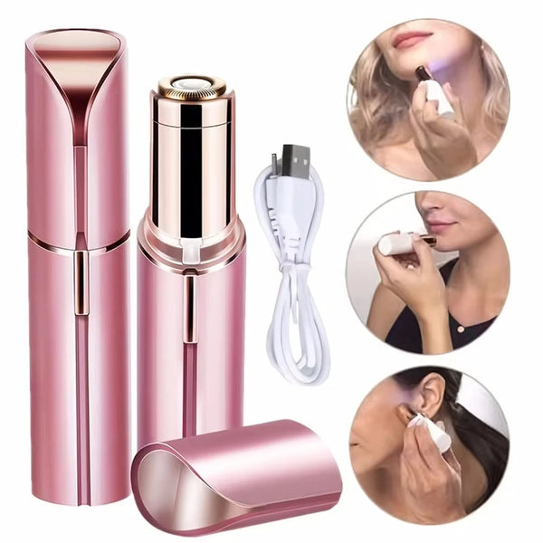 Removedor de Pelos Facial USB 2 em 1 – Portátil e Indolor