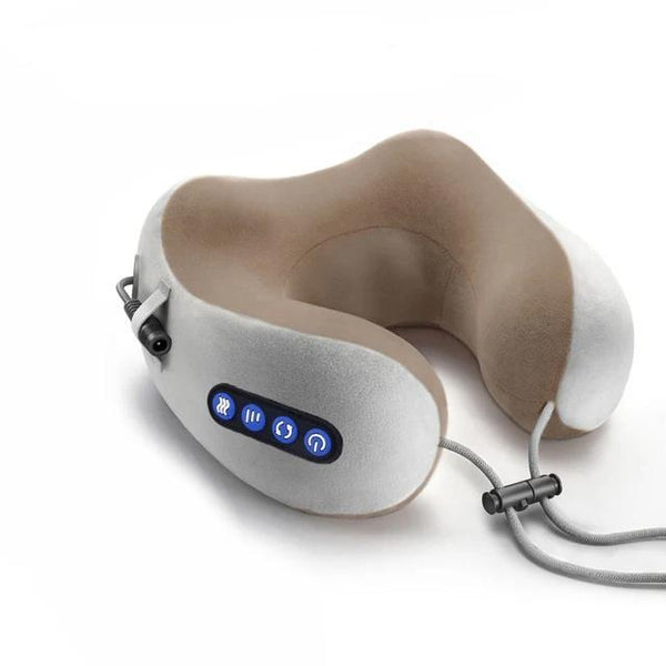 Travesseiro Massageador Elétrico em U – Alívio para Pescoço e Ombros