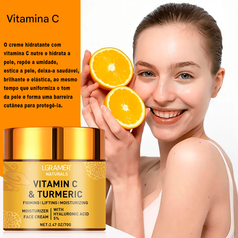 Creme Facial Vitamina C – Hidrata, Clareia e Uniformiza
