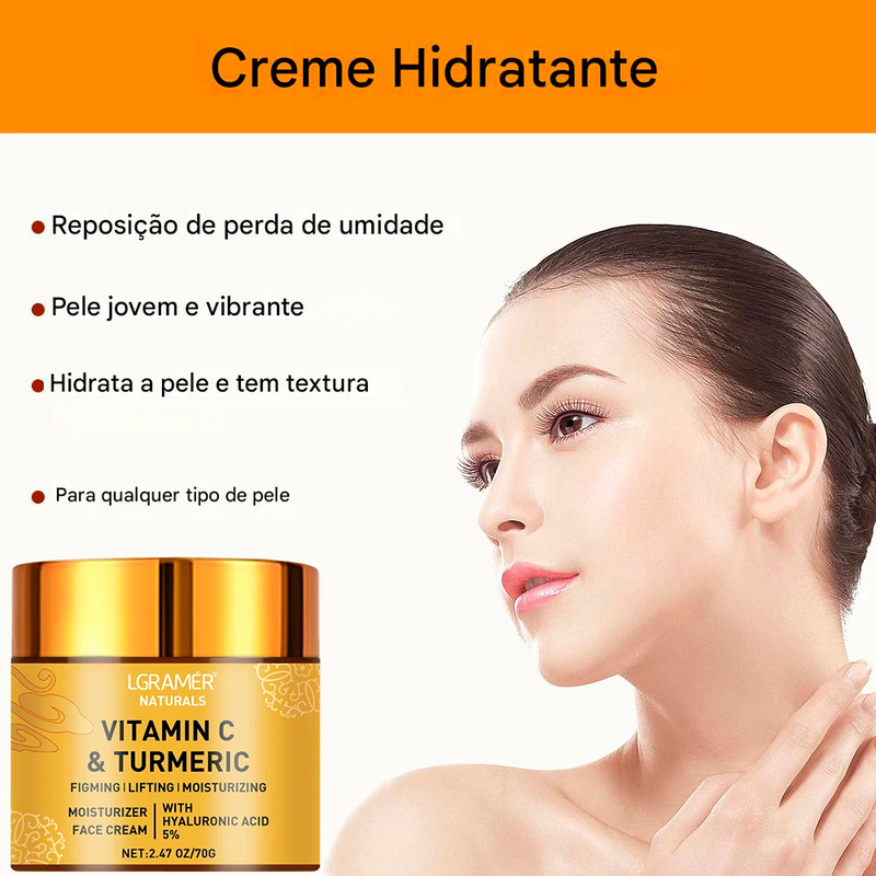 Creme Facial Vitamina C – Hidrata, Clareia e Uniformiza